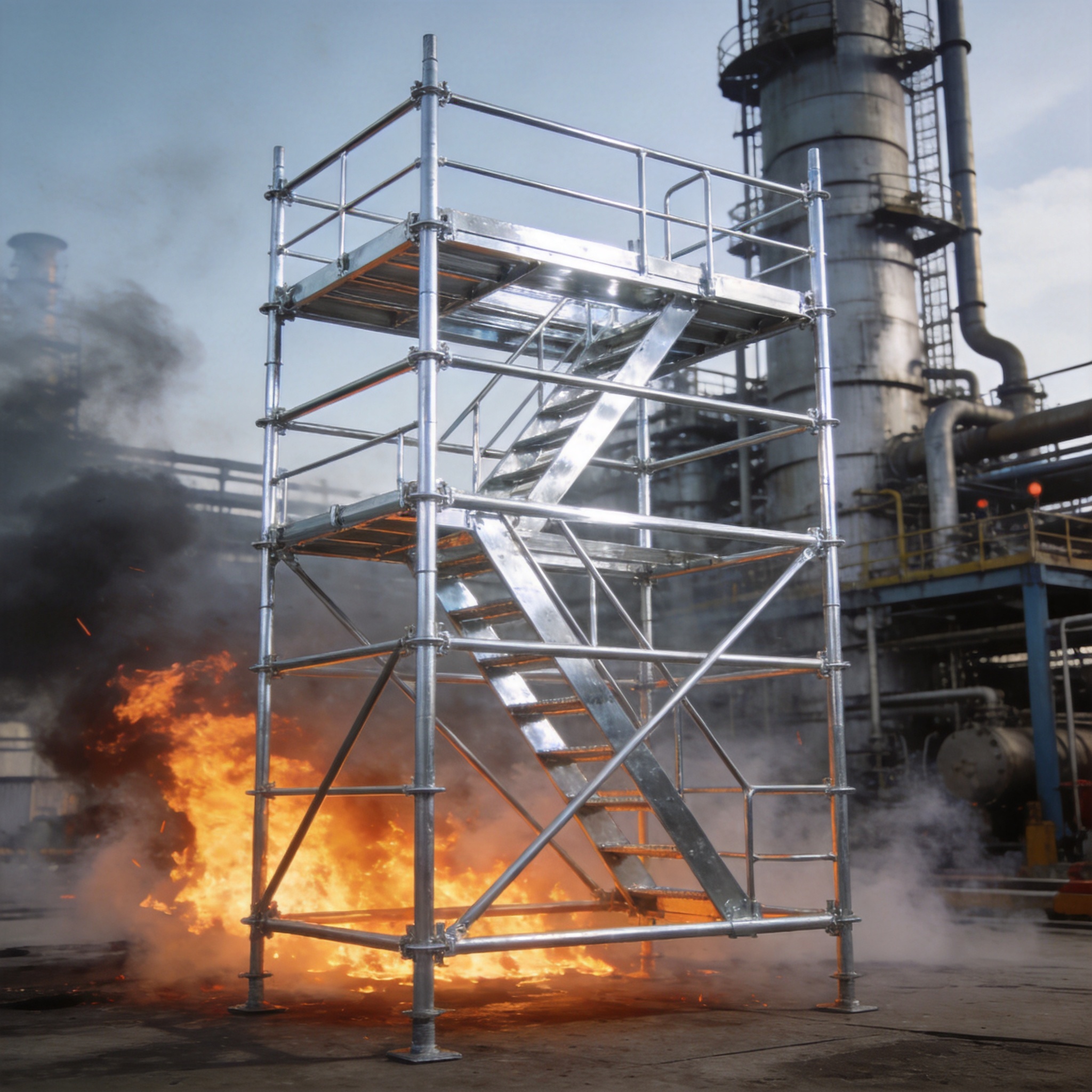 aluminum-scaffolding-petrochemical-safety