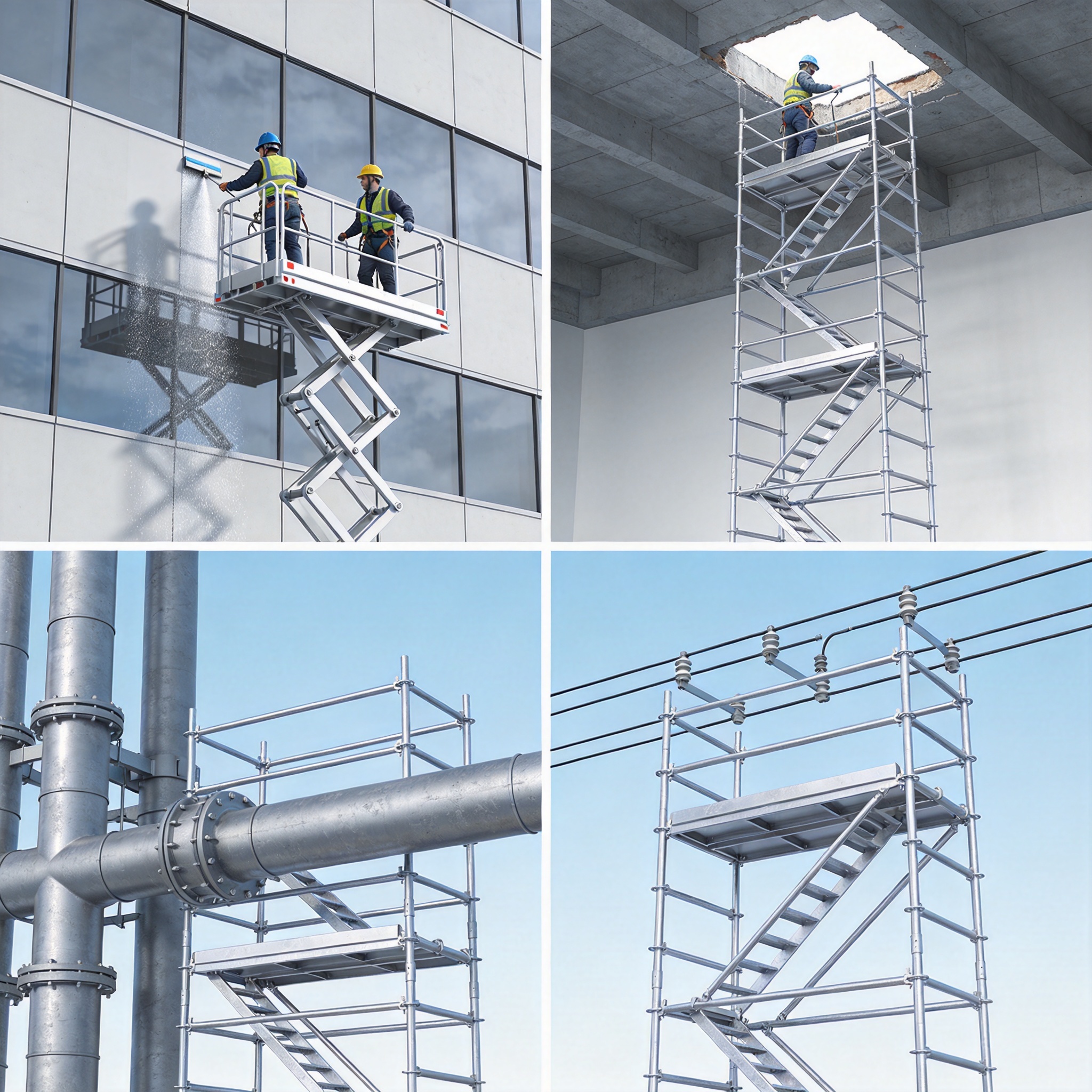 Aluminum scaffolding applications in building maintenance and repair