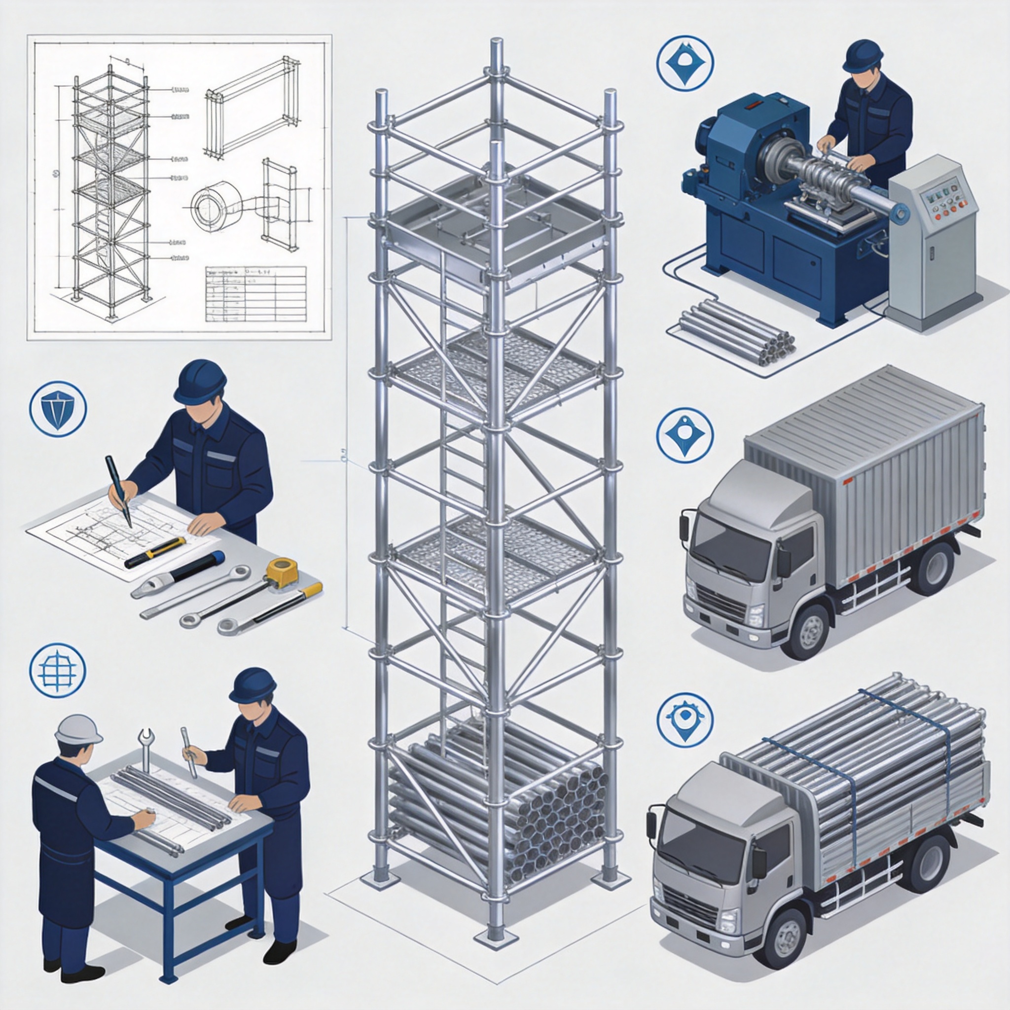 Scaffold design engineering drawing review