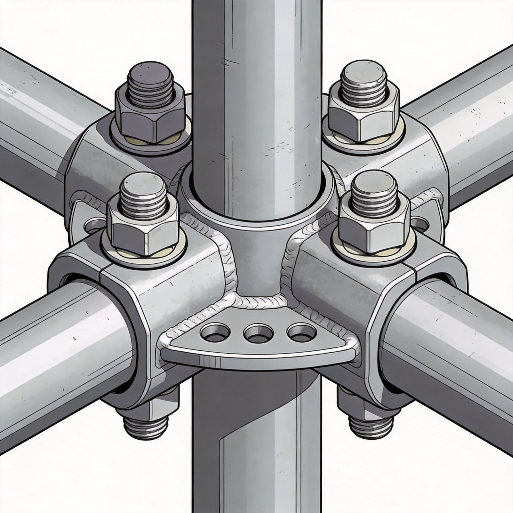 Comparison of traditional wedge node and modern auto-locking node