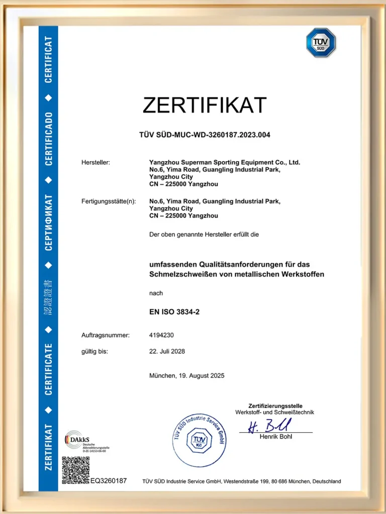 EN ISO 3834-2 TUV